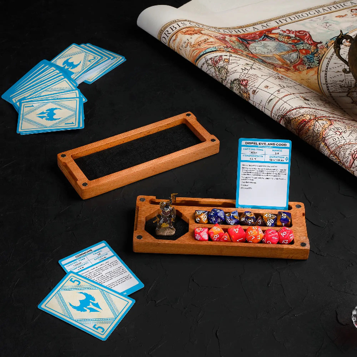 Level Up Your D&D Sessions with a Handcrafted Wooden Dice Box